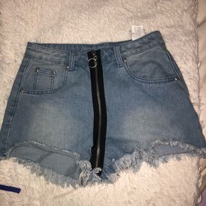 Nasty Gal zipper shorts